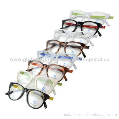 High-quality Lady Style Acetate Optical Frame in Black with Red Colors